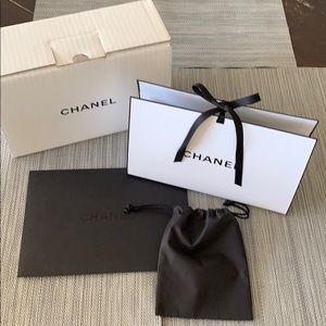 Chanel paper gift bag and box